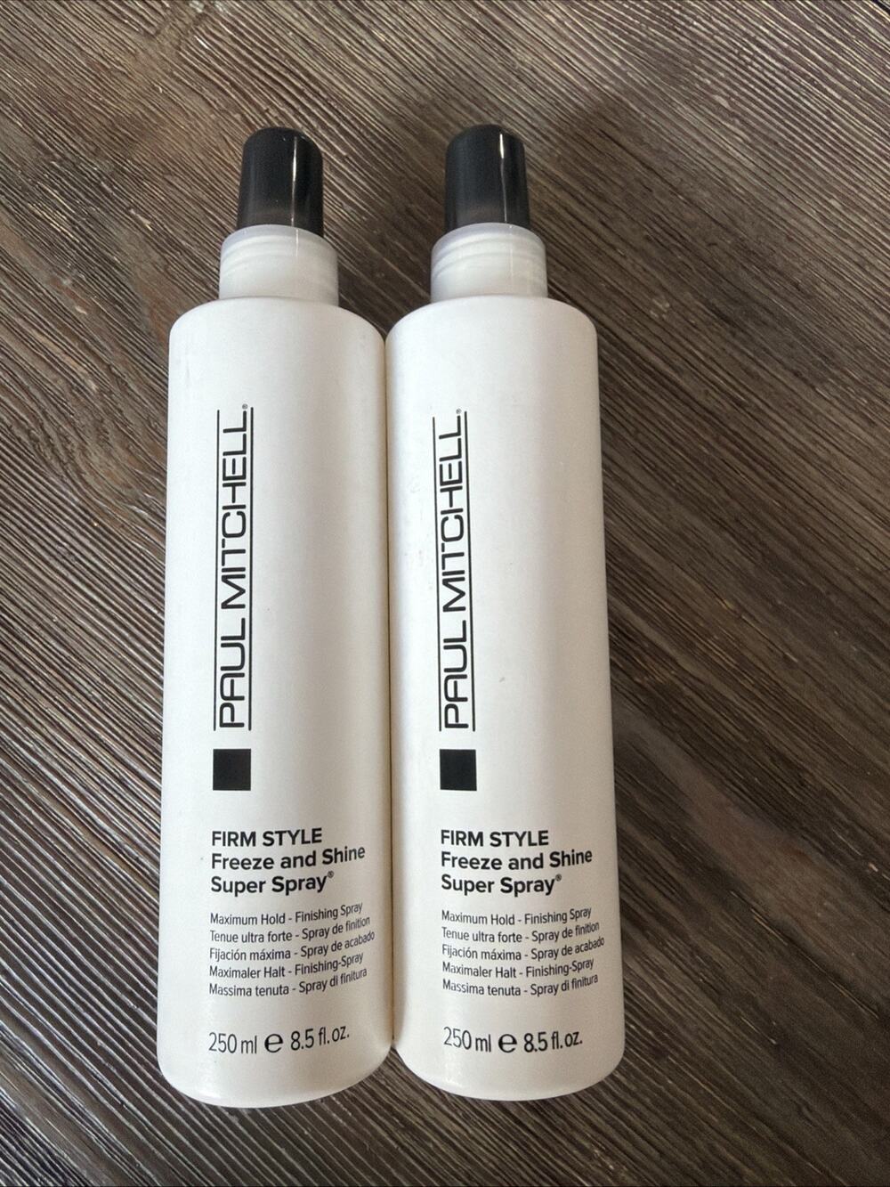 Lot of 2 Paul Mitchell Firm Style Freeze and Shine Super Spray 8.5oz/250ml NEW